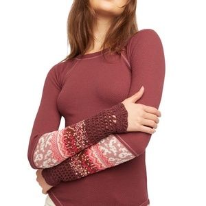 Free People In the Mix Cuff Thermal Top